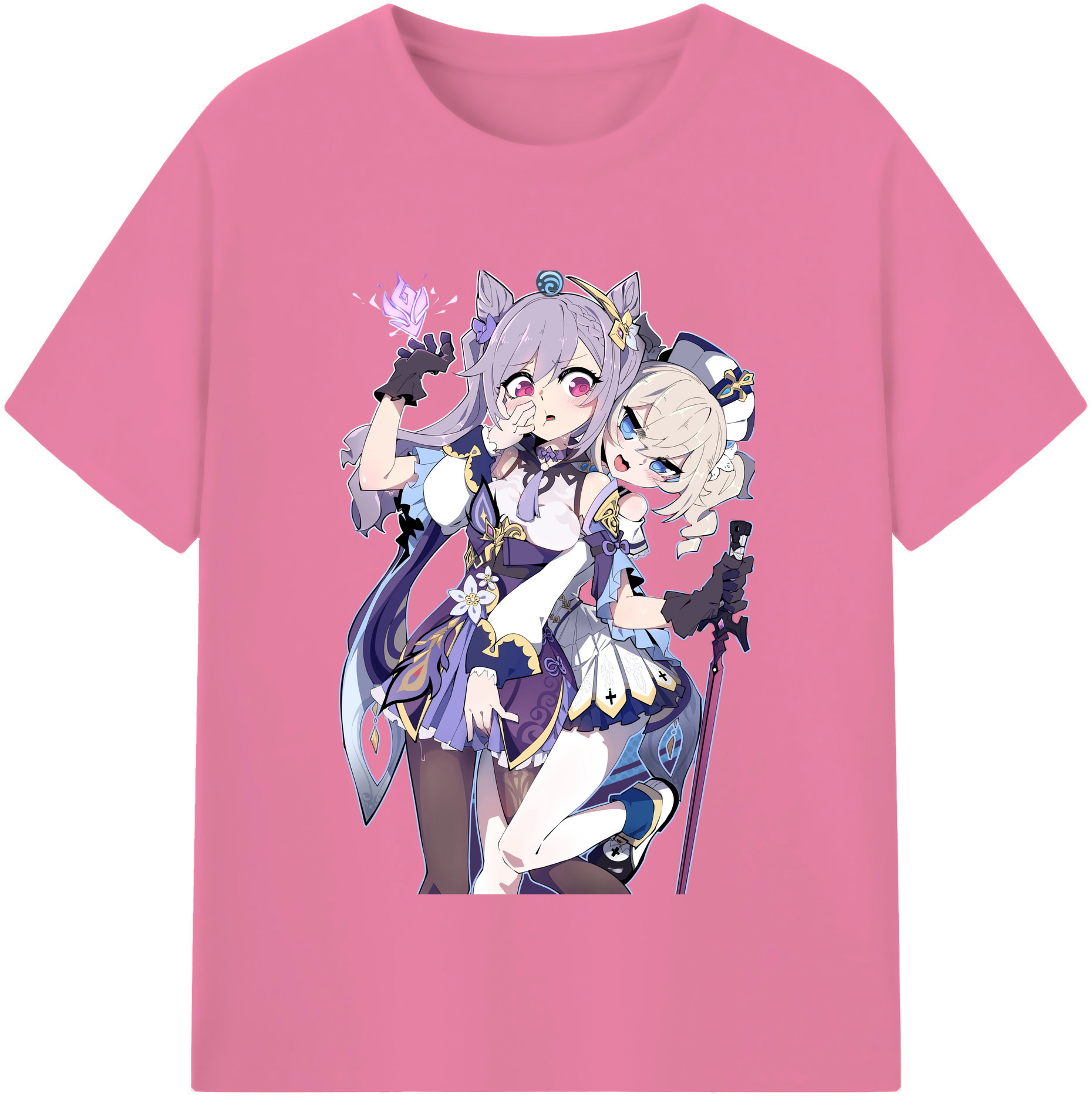 げんし神 刻晴 こくせい genshin Kokusei 綿100％半袖Tシャツ（フロントプリント）